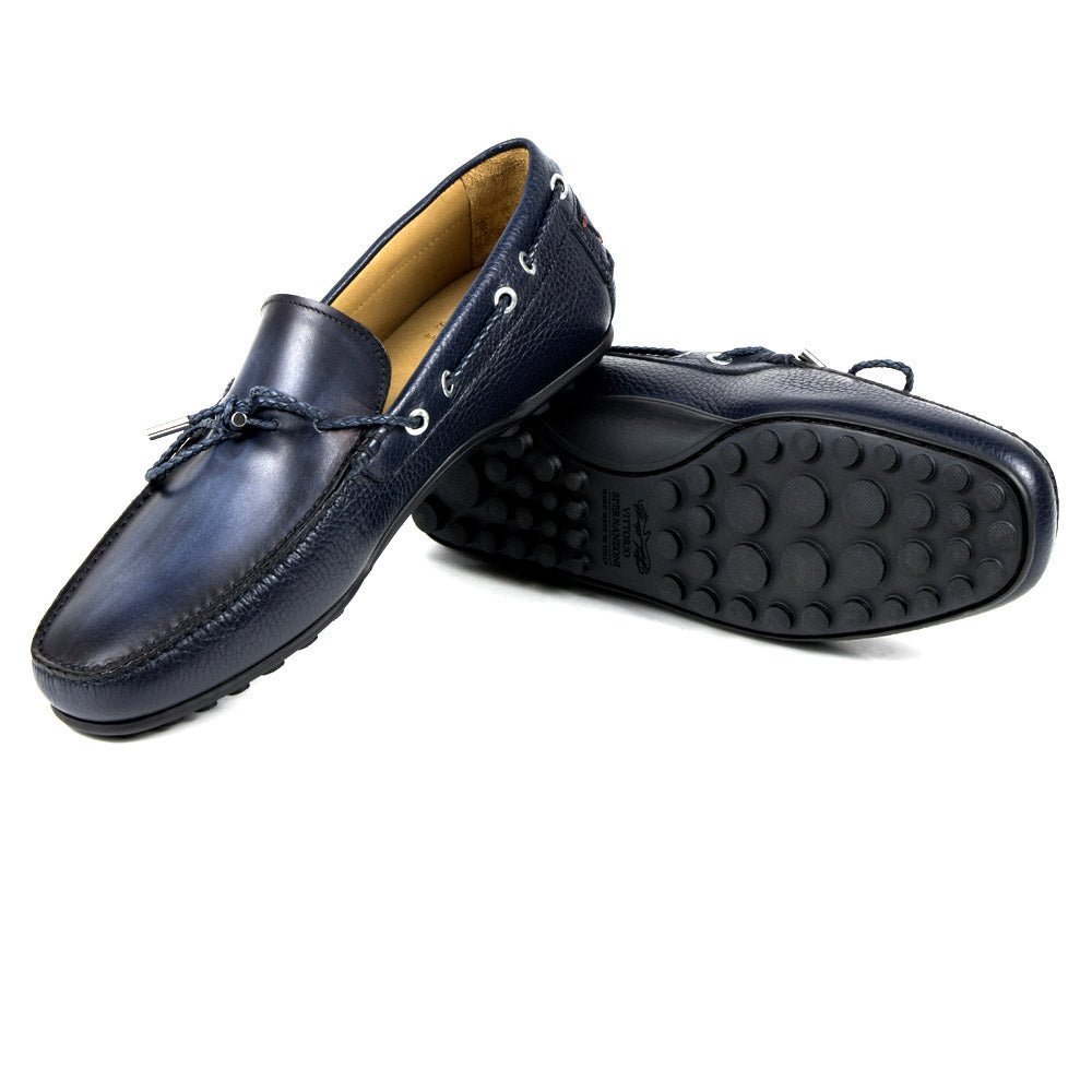 Scarpe Niko Grain Blue Oceano Antique Spernanzoni
