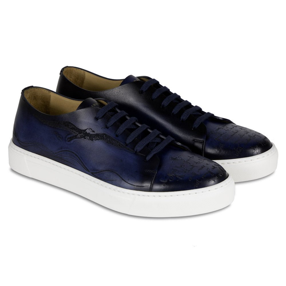 Scarpe Renzo Engraved Oceano Antique Spernanzoni